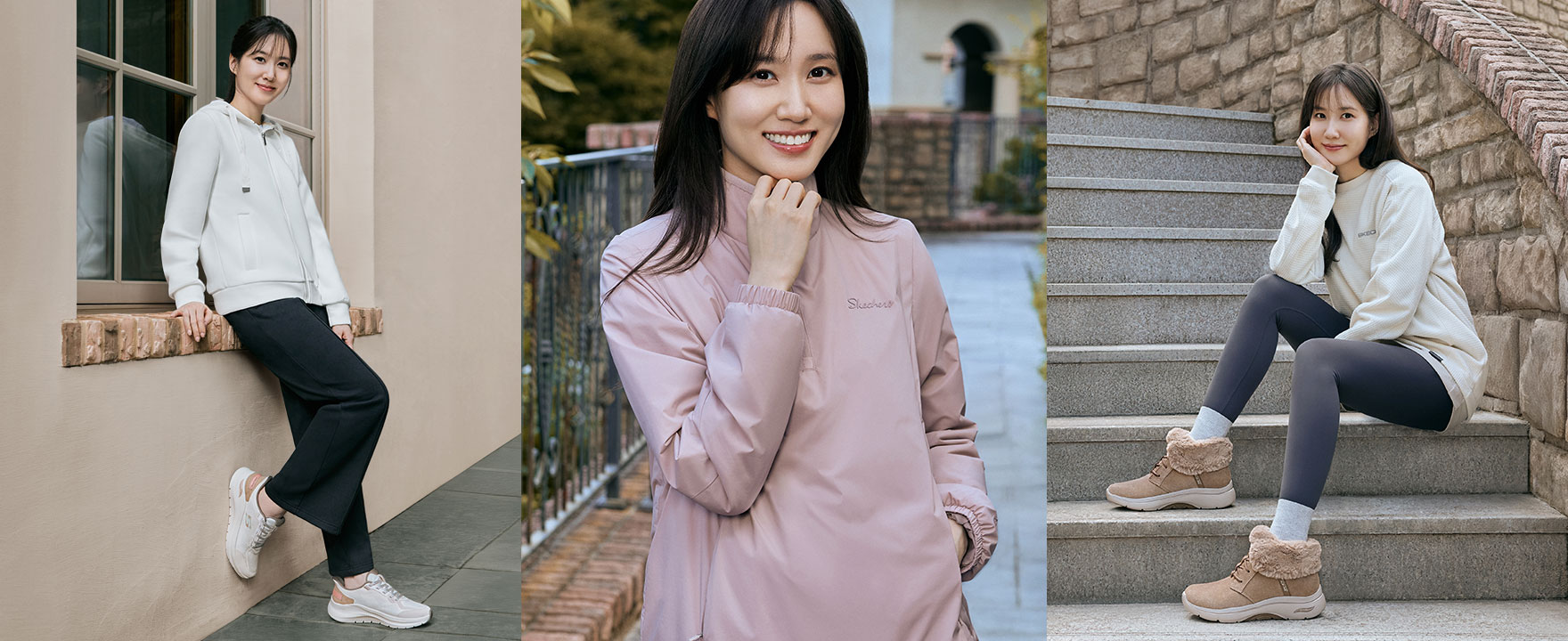 겨울의 순간을 완성하는 그녀의 선택