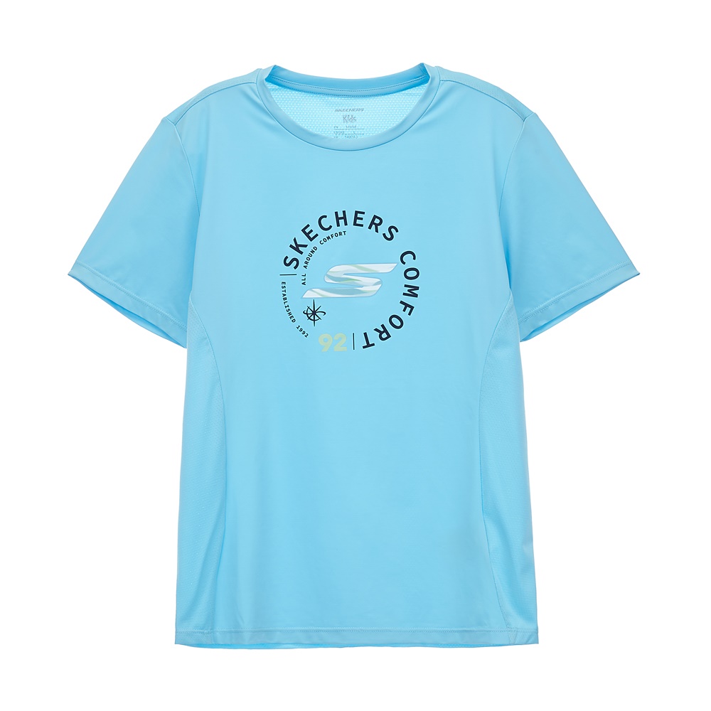 [스케쳐스 어패럴] 남아 퍼포먼스 로고 니트 티셔츠