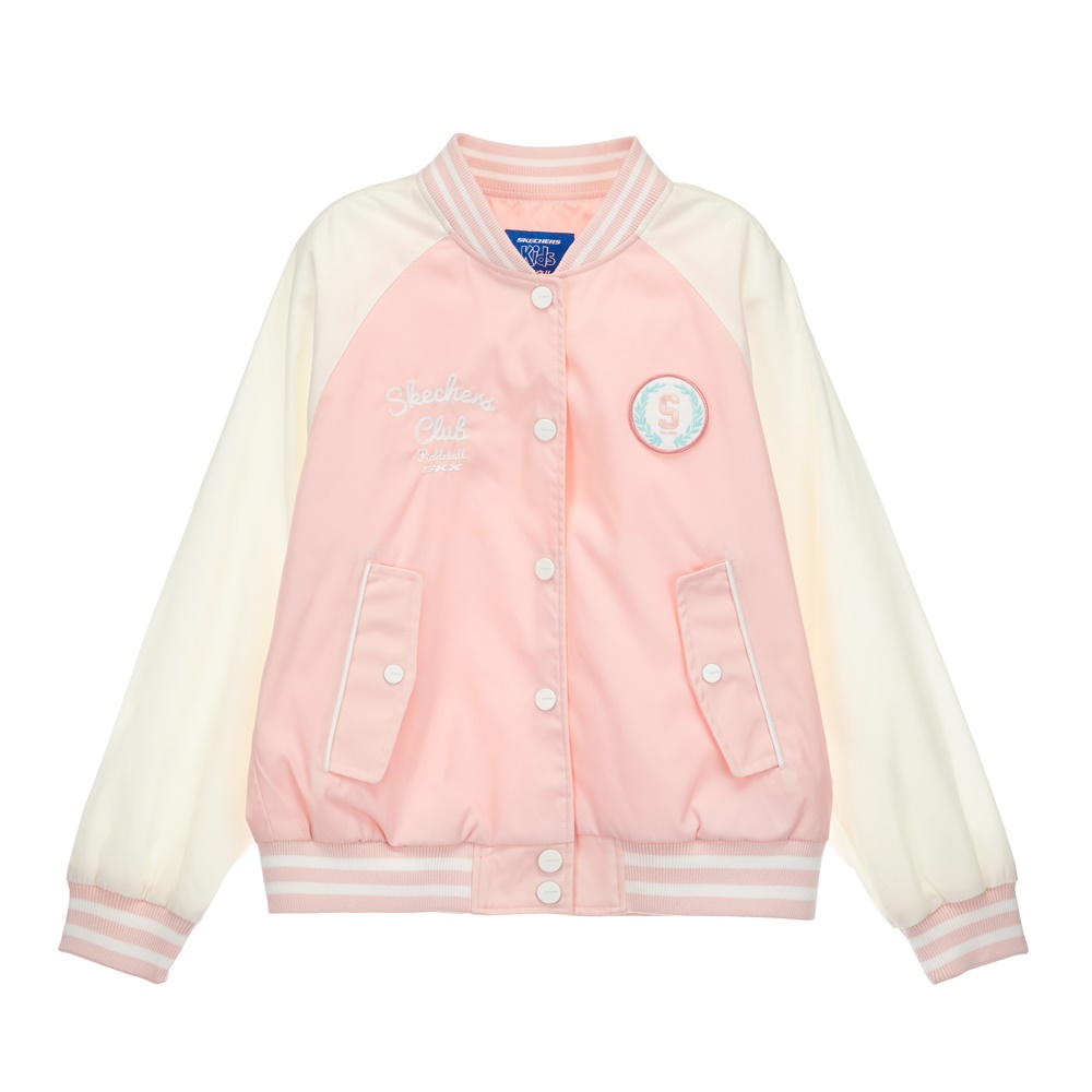 [스케쳐스 어패럴] 여아 우븐 바시티 자켓