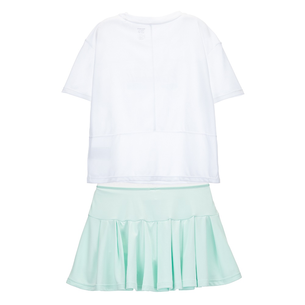 여아 레이어드 플리츠 스커트 세트