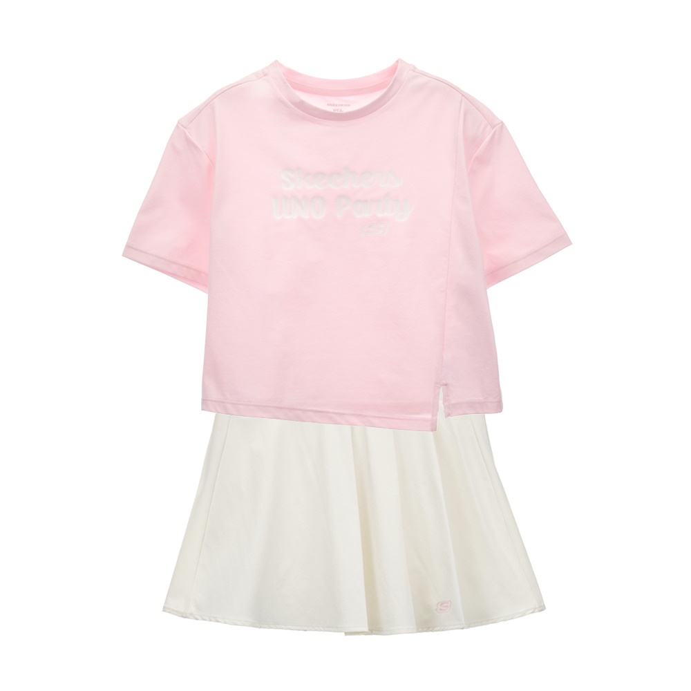 [스케쳐스 어패럴] 여아 플리츠 디테일 상하의 셋업 세트