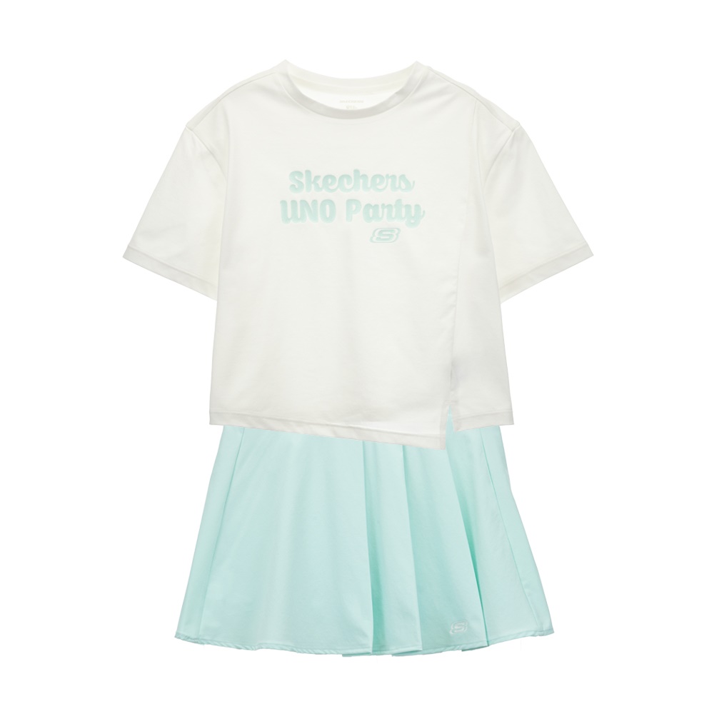 [스케쳐스 어패럴] 여아 플리츠 디테일 상하의 셋업 세트