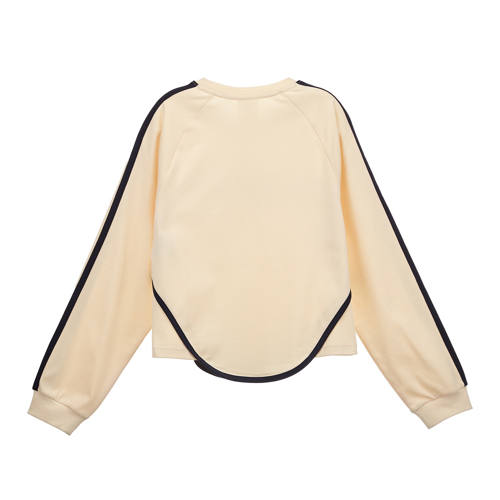 여아 라운드헴 긴팔 티셔츠