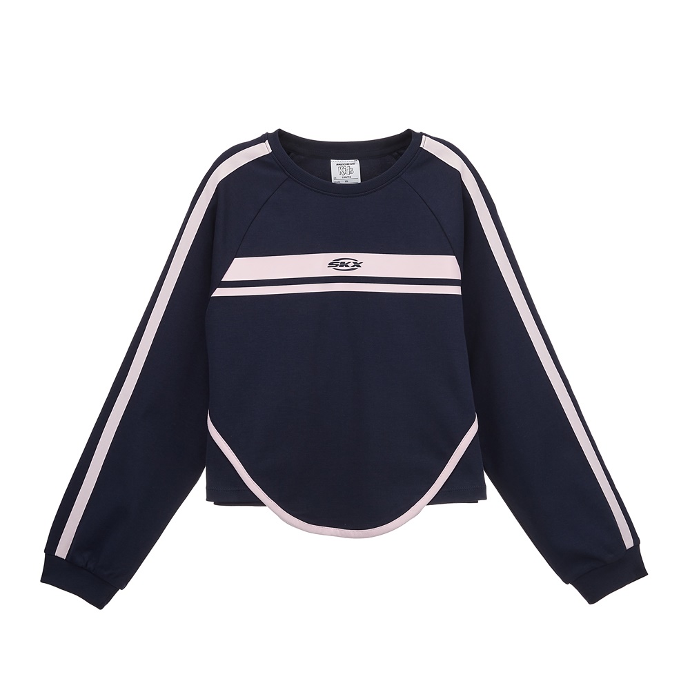 여아 라운드헴 긴팔 티셔츠