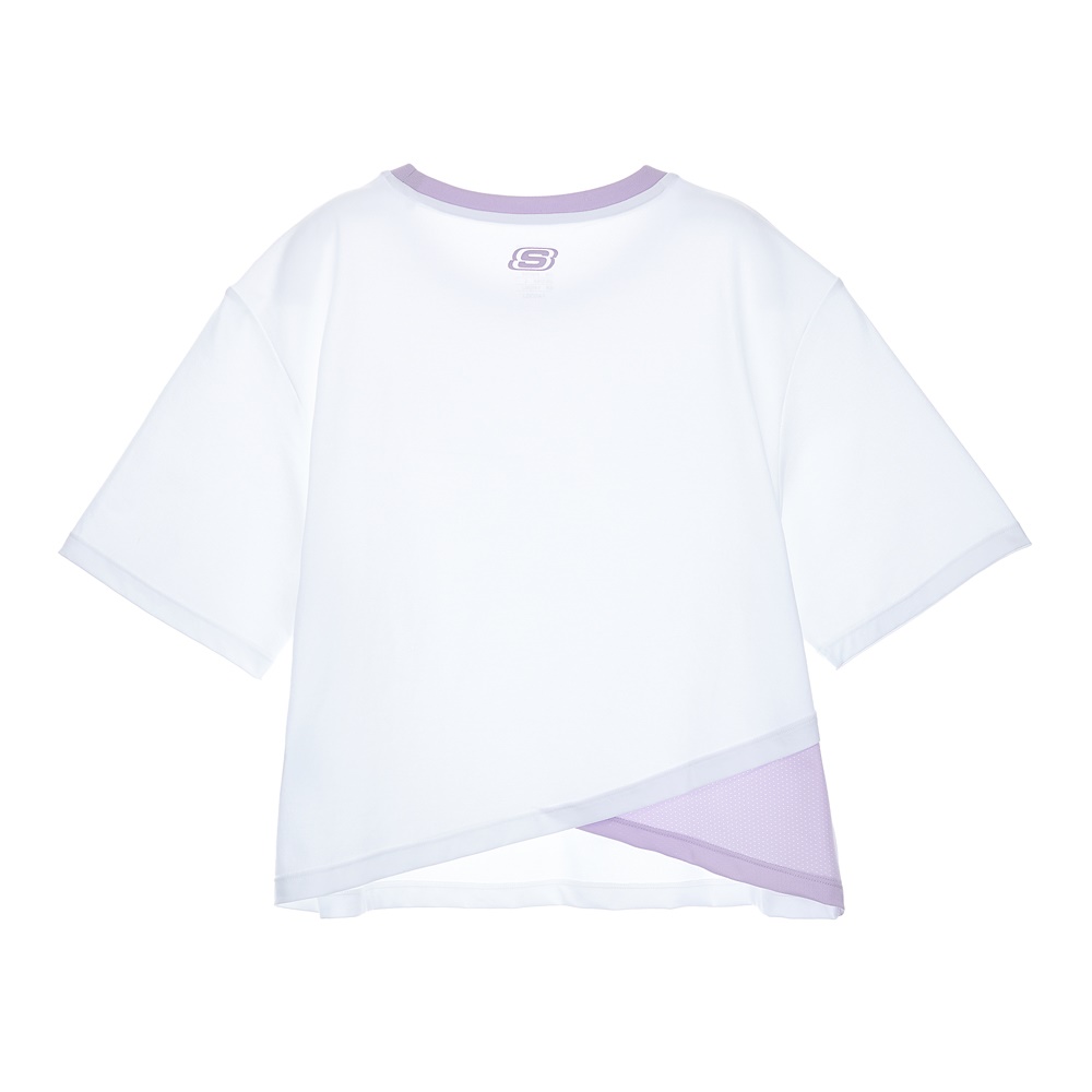 여아 네크라인 변형 반팔 티셔츠