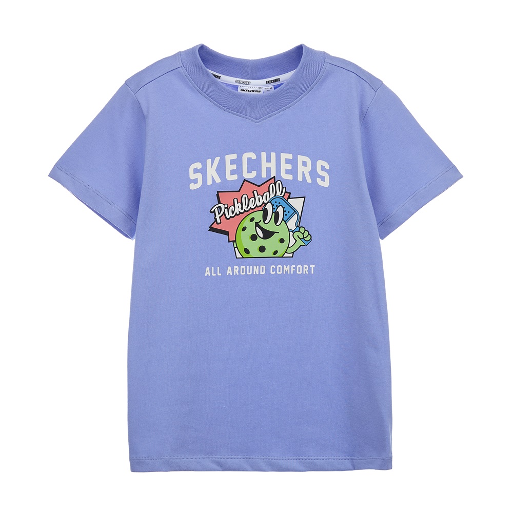 [스케쳐스 어패럴] 여아 니트 그래픽 티셔츠