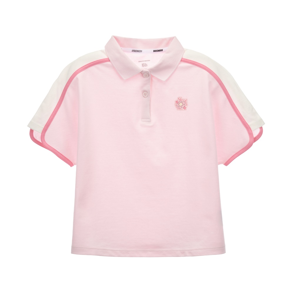 [스케쳐스 어패럴] 여아 카라 니트 티셔츠