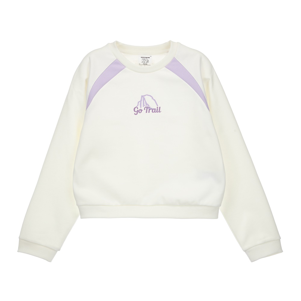 [스케쳐스 어패럴] 여아 베이직 풀오버 니트 맨투맨