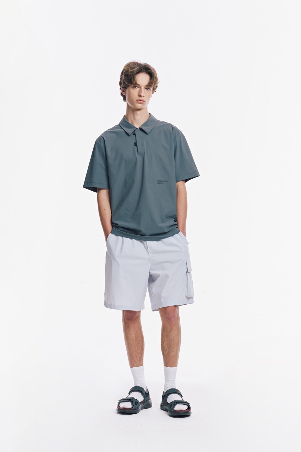 [스케쳐스 어패럴] 남성 우븐 아웃포켓 반바지