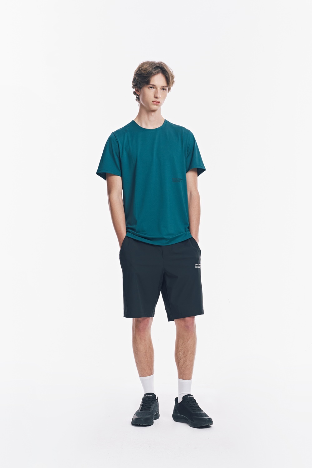 [스케쳐스 어패럴] 남성 우븐 스판 오픈형 반바지