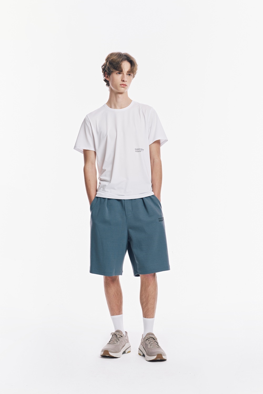 [스케쳐스 어패럴] 남성 헤비웨이트 니트 반바지