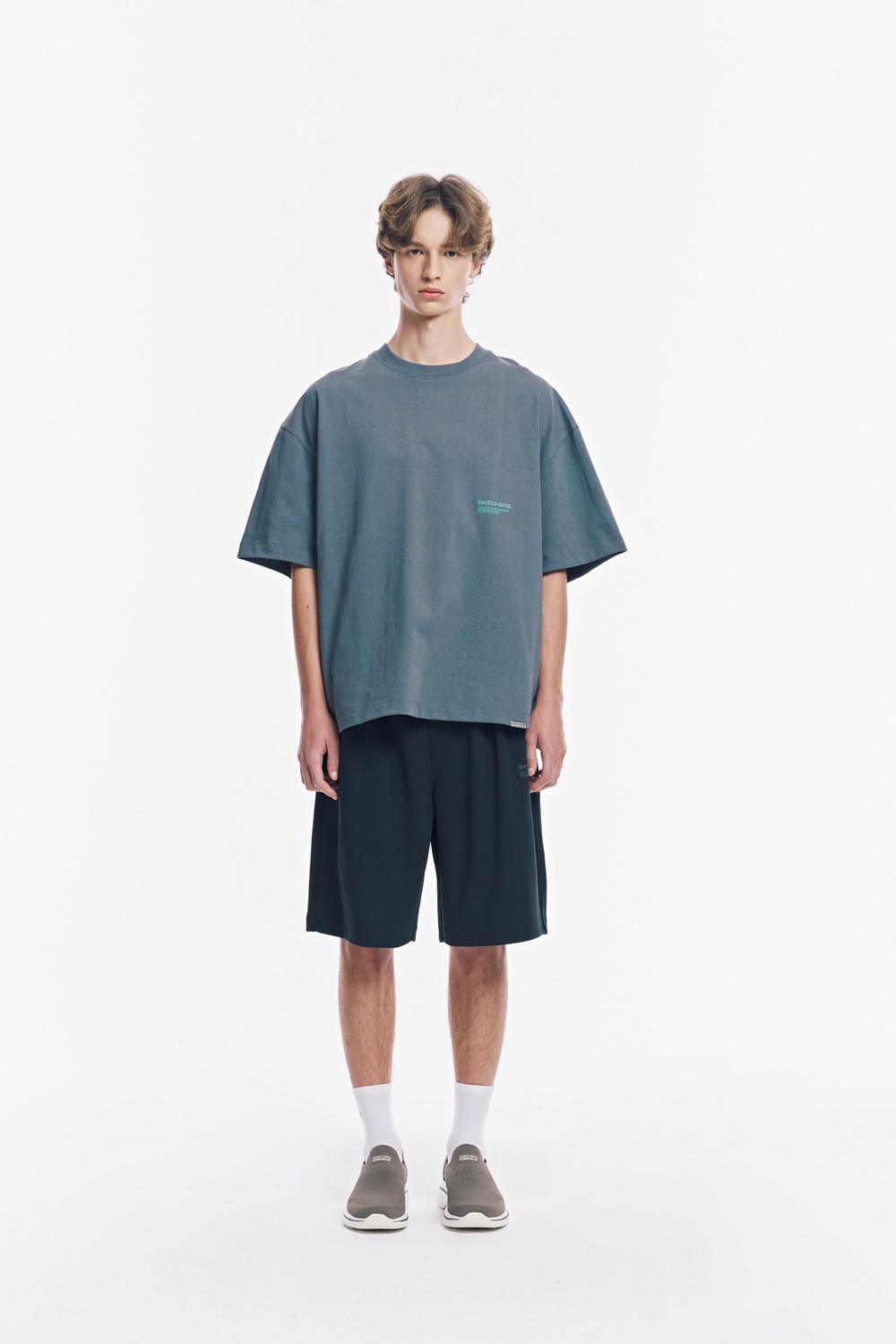 [스케쳐스 어패럴] 남성 헤비웨이트 니트 반바지