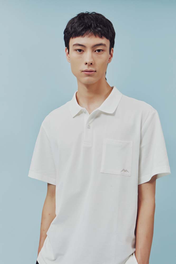 남성 체스트 포켓 폴로 반팔 티셔츠