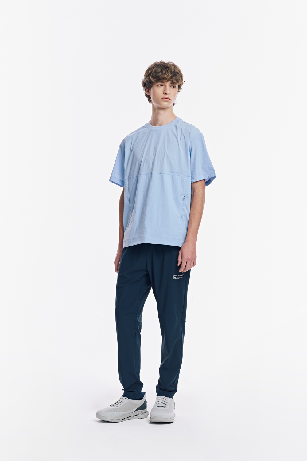 [스케쳐스 어패럴] 남성 우븐 냉감 반팔 티셔츠