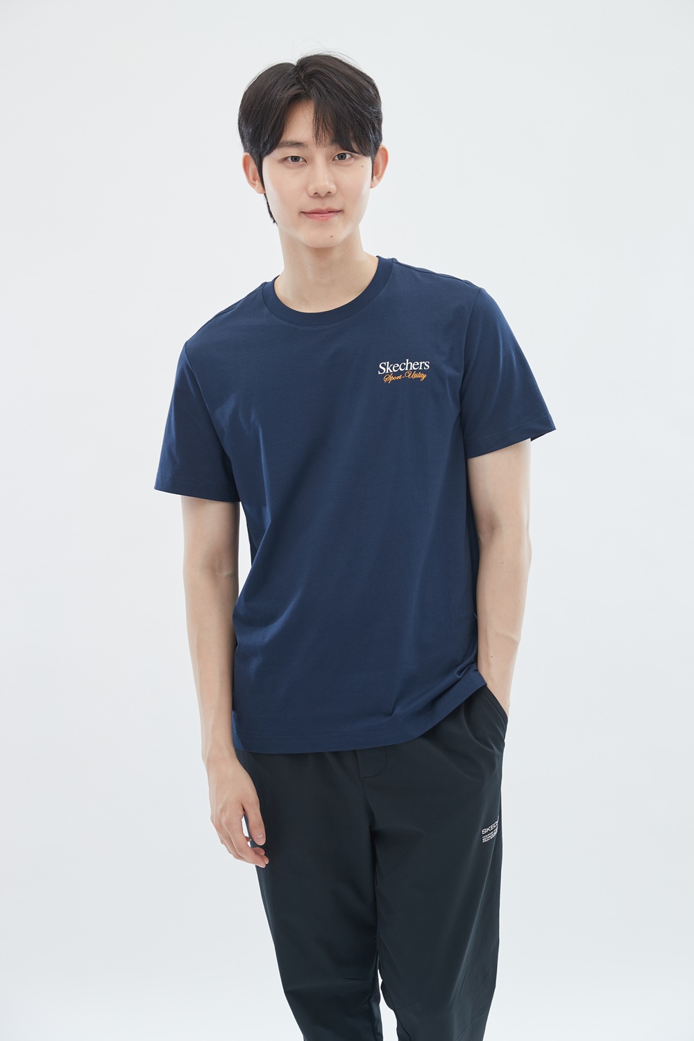 [스케쳐스 어패럴] 남성 베이직 유틸리티 니트 티셔츠