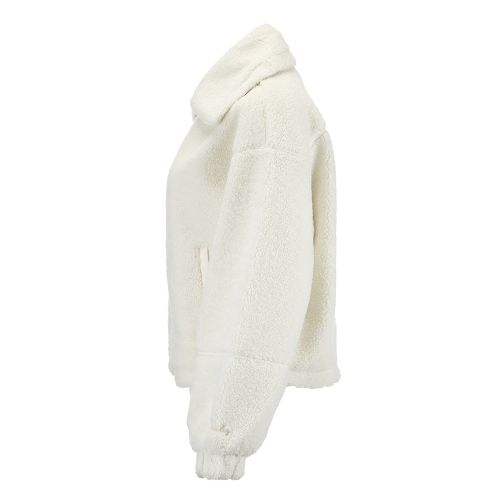 여성 카라 플리스 자켓