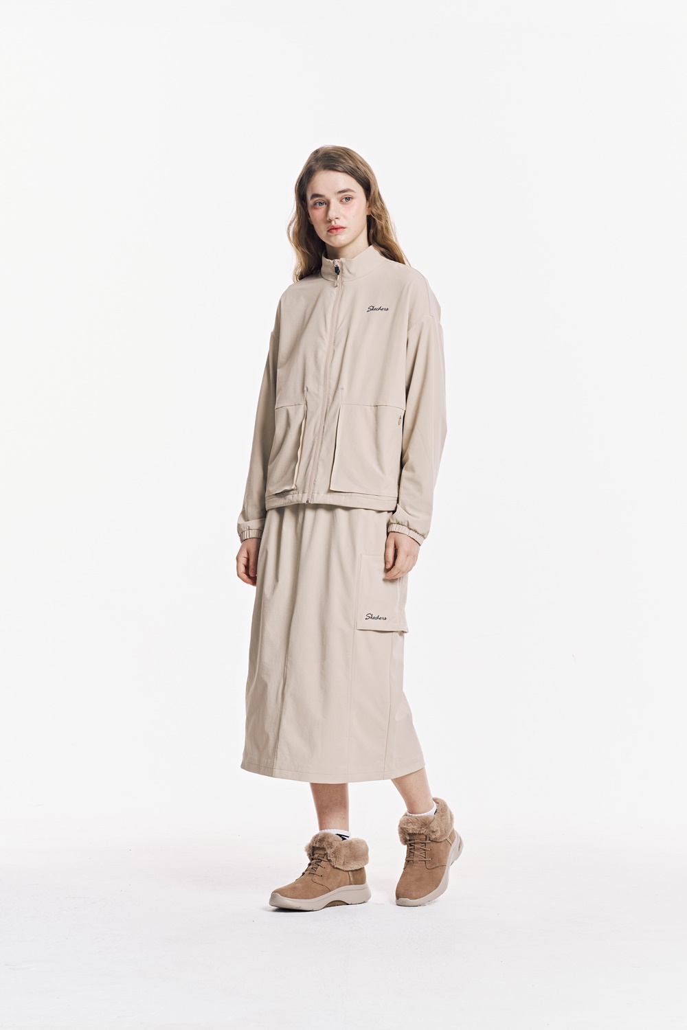 [스케쳐스 어패럴] 여성 나일론 이중직 자켓