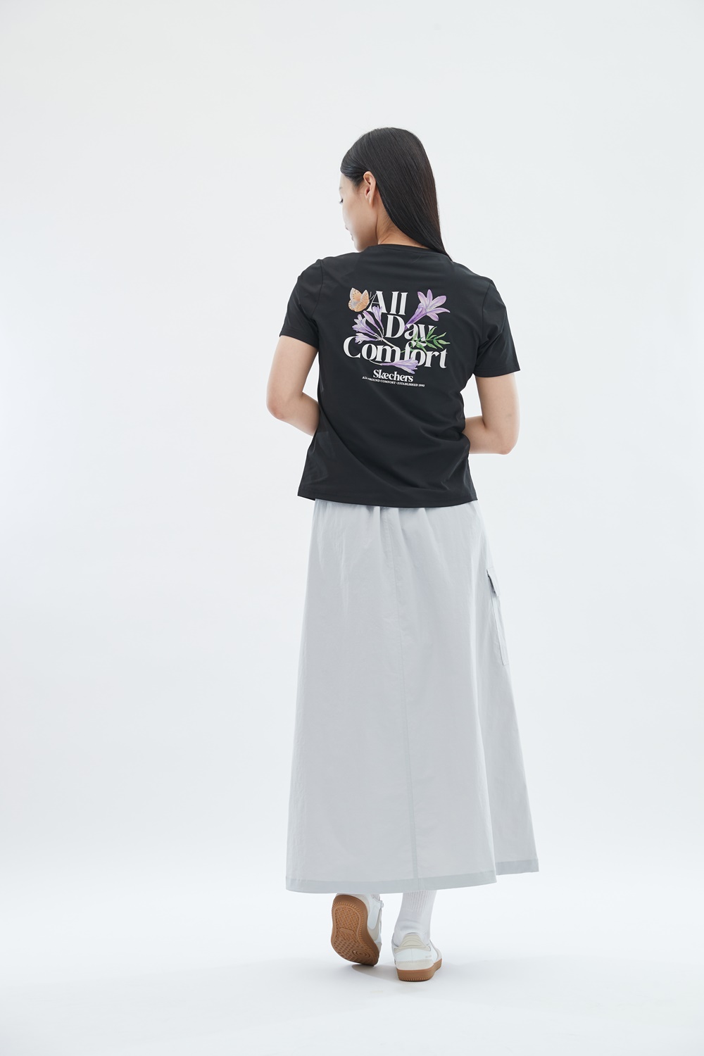 [박은빈 착용/스케쳐스 어패럴] 여성 우븐 미드 기장 스커트