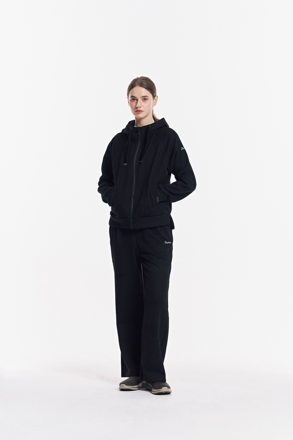 [스케쳐스 어패럴] 여성 골지 트레이닝 자켓