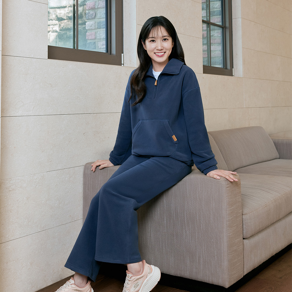 [박은빈 착용/스케쳐스 어패럴] 여성 플리스 와이드핏  팬츠