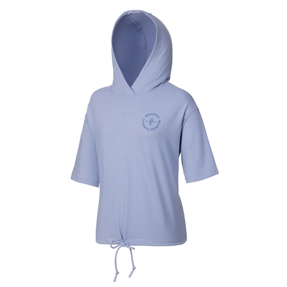 여성 반팔 후드 티셔츠