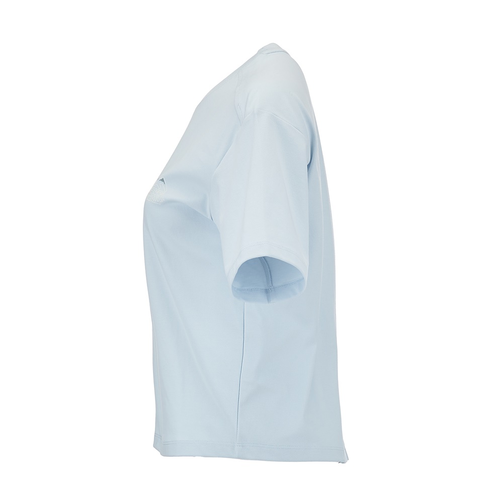 여성 후면 변형 반팔 티셔츠