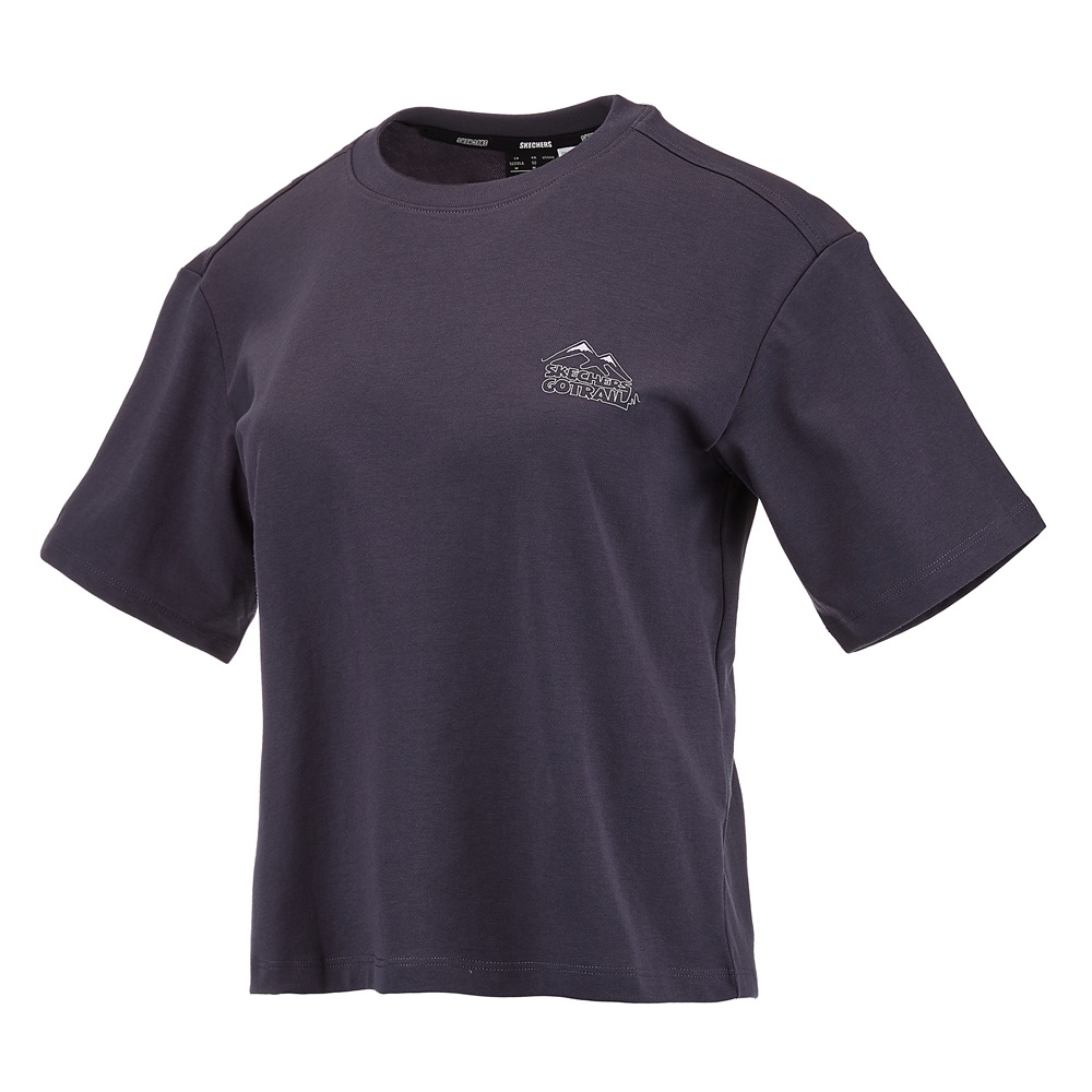 여성 후면 변형 반팔 티셔츠