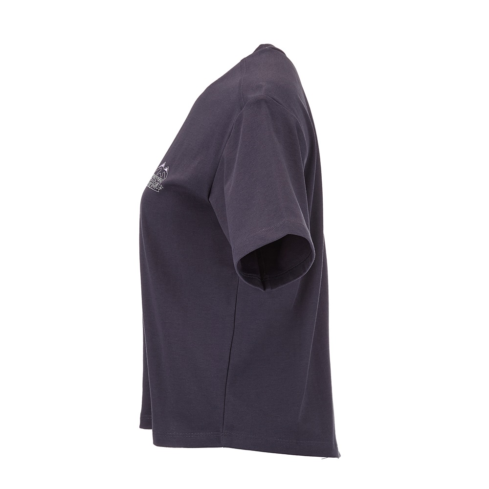 여성 후면 변형 반팔 티셔츠