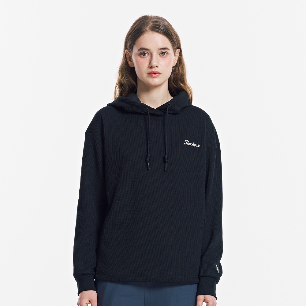 [스케쳐스 어패럴] 여성 와플 조직 후드 티셔츠