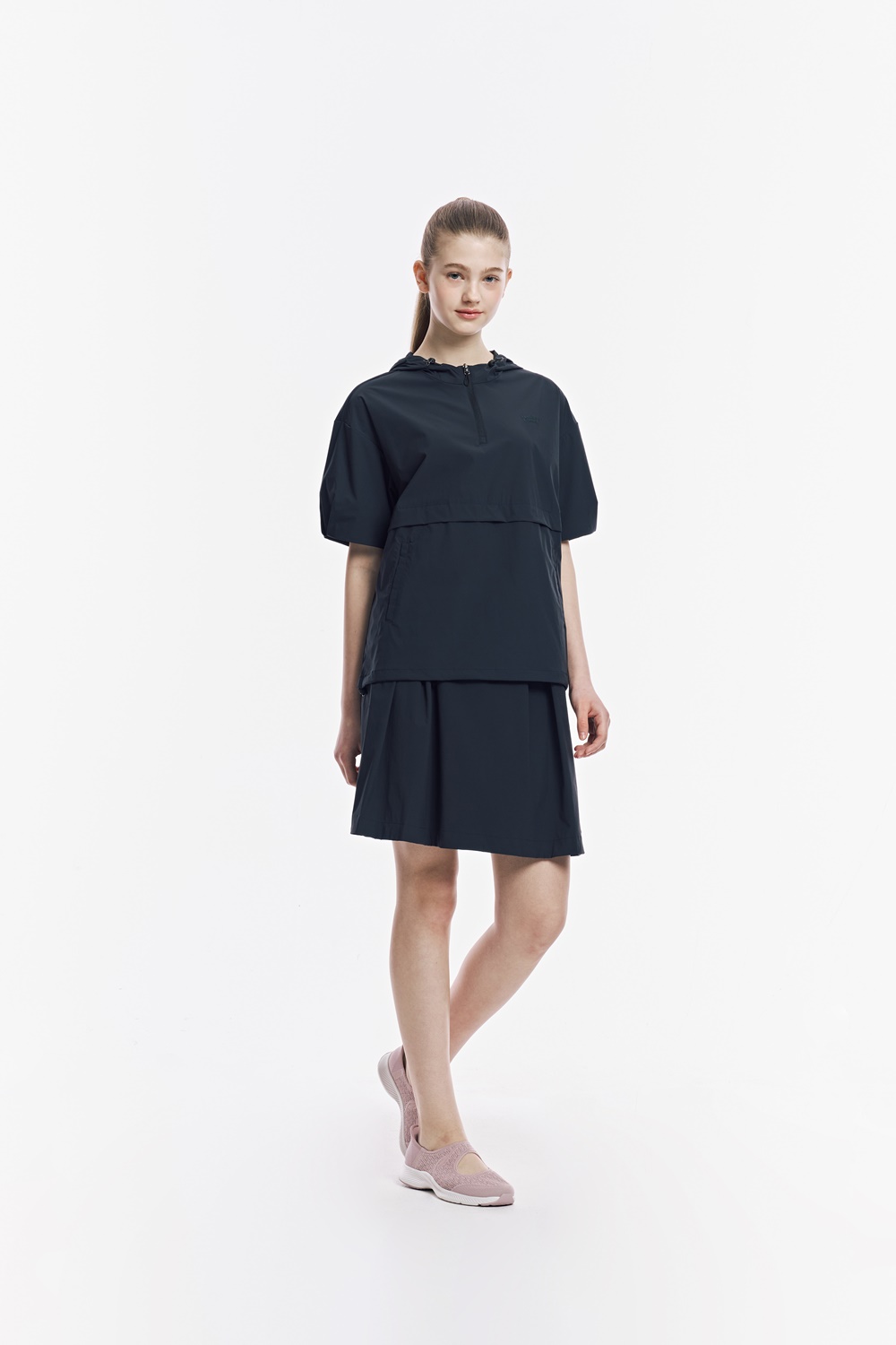 [스케쳐스 어패럴] 여성 우븐 반팔 아노락