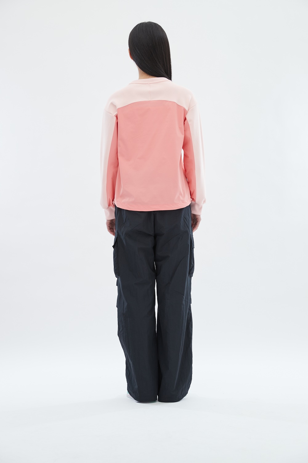 [스케쳐스 어패럴] 여성 우븐+니트 믹스 하이브리드 풀오버