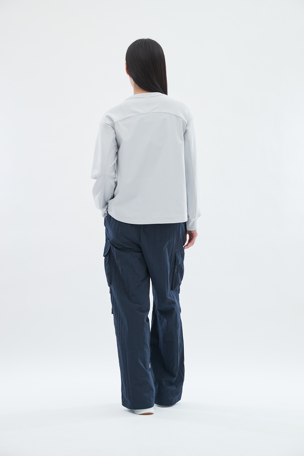 [스케쳐스 어패럴] 여성 우븐+니트 믹스 하이브리드 풀오버