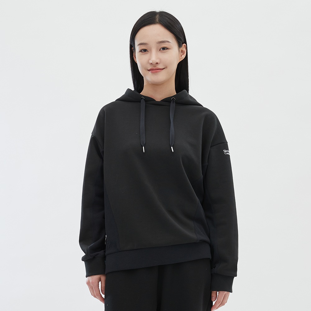 [스케쳐스 어패럴] 여성 니트 믹스 후드 티셔츠