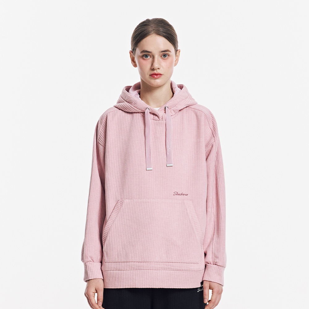 [스케쳐스 어패럴] 여성 골지 후드 티셔츠