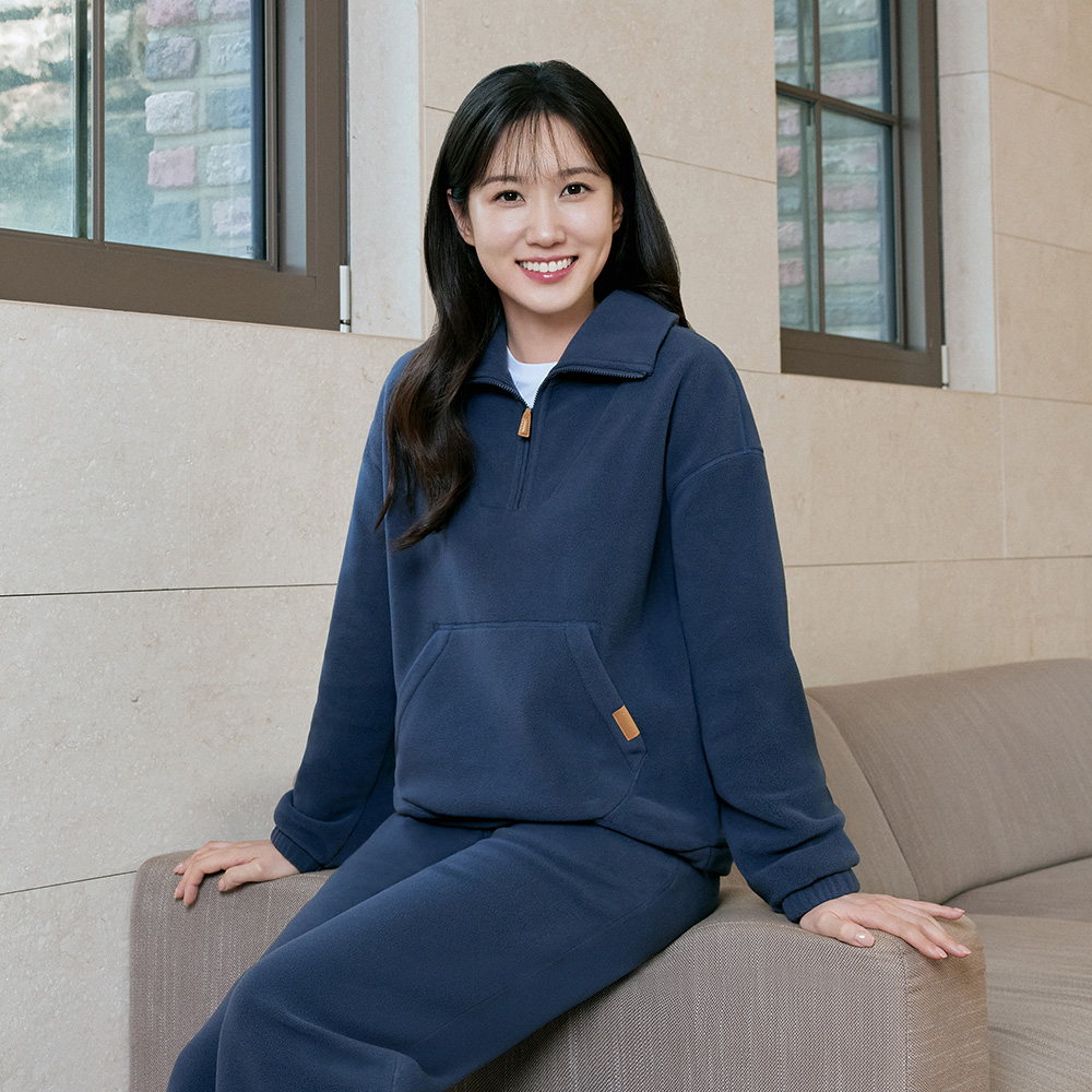 [박은빈 착용/스케쳐스 어패럴] 여성 플리스 하프 집업 풀오버