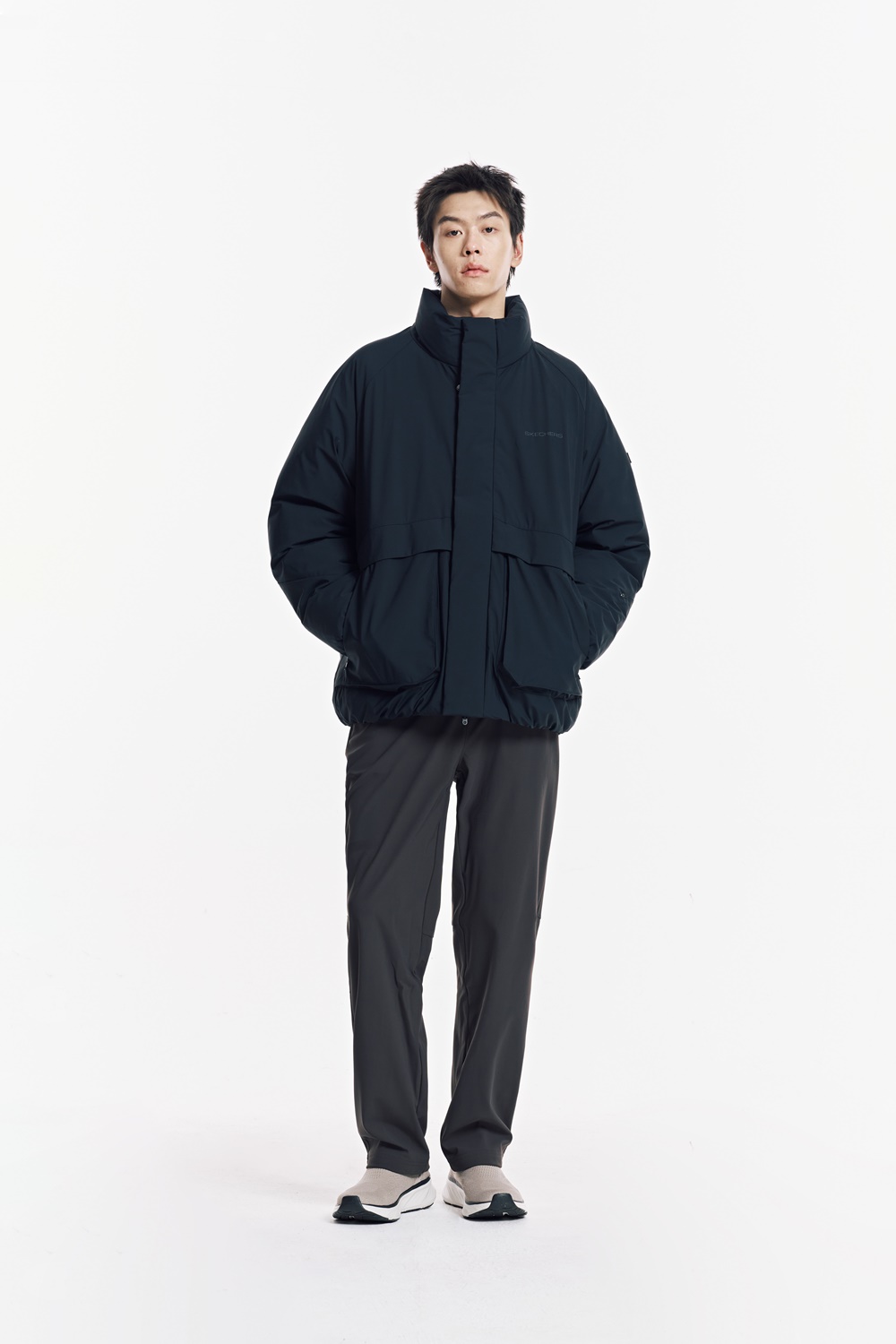 [스케쳐스 어패럴] 남성 트리코트 다운 자켓