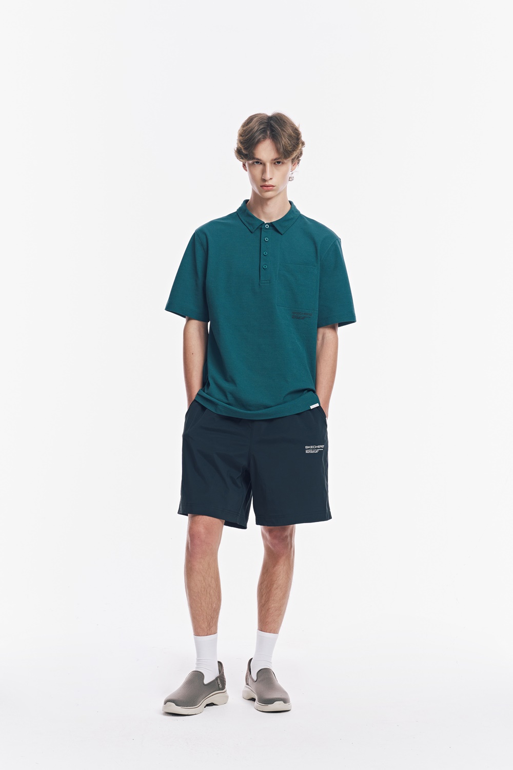 [스케쳐스 어패럴] 남성 우븐 베이직 반바지