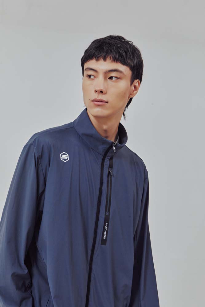 남성 체스트 포켓 트레이닝 집업