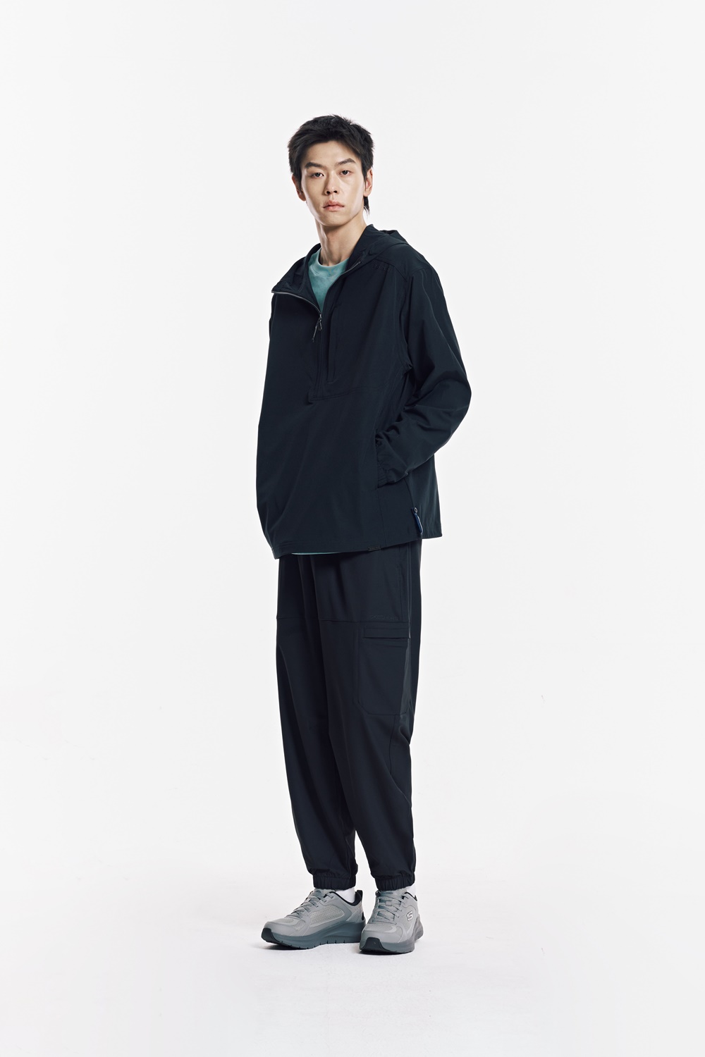 [스케쳐스 어패럴] 남성 나일론 이중직 아노락