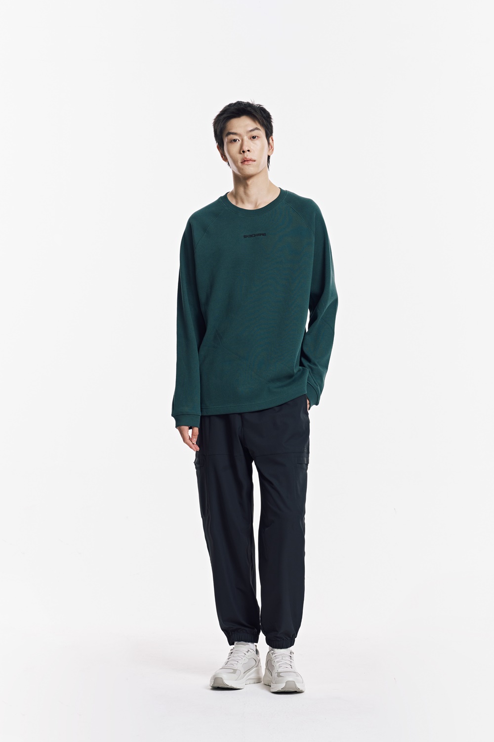 [스케쳐스 어패럴] 남성 조직감 긴팔 티셔츠