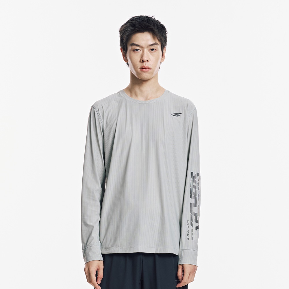 [스케쳐스 어패럴] 남성 스퀘어 트리코트 긴팔 티셔츠