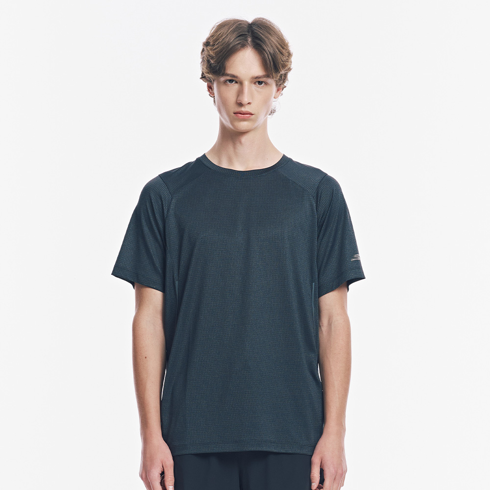 [스케쳐스 어패럴] 남성 퍼포먼스 메쉬 니트 티셔츠