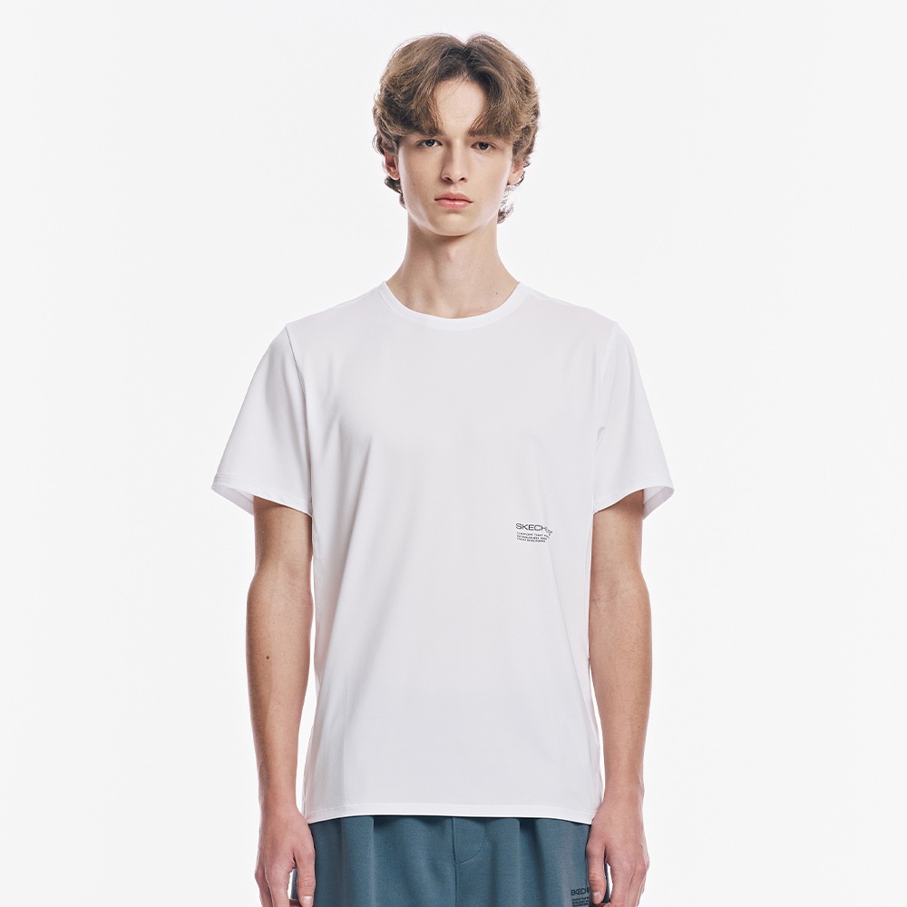 [스케쳐스 어패럴] 남성 메쉬 믹스 냉감 반팔 티셔츠