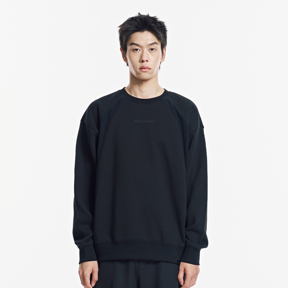 [스케쳐스 어패럴] 남성 사각기모 배색 맨투맨