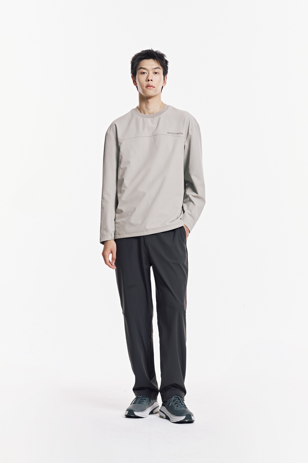 [스케쳐스 어패럴] 남성 우븐 본딩 맨투맨