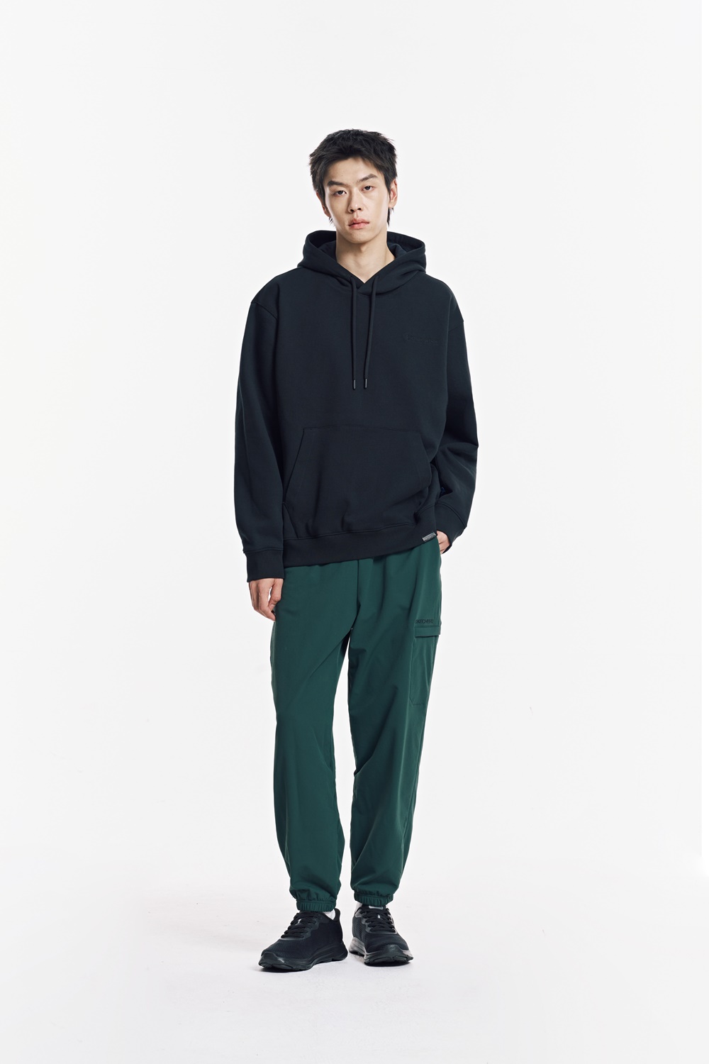 [스케쳐스 어패럴] 남성 기모 베이직 후드 티셔츠