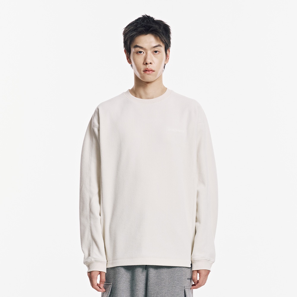 [스케쳐스 어패럴] 남성 사각 기모 긴팔 티셔츠