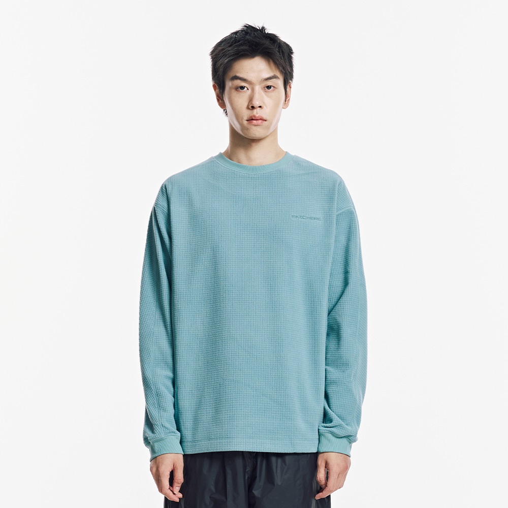 [스케쳐스 어패럴] 남성 사각 기모 긴팔 티셔츠