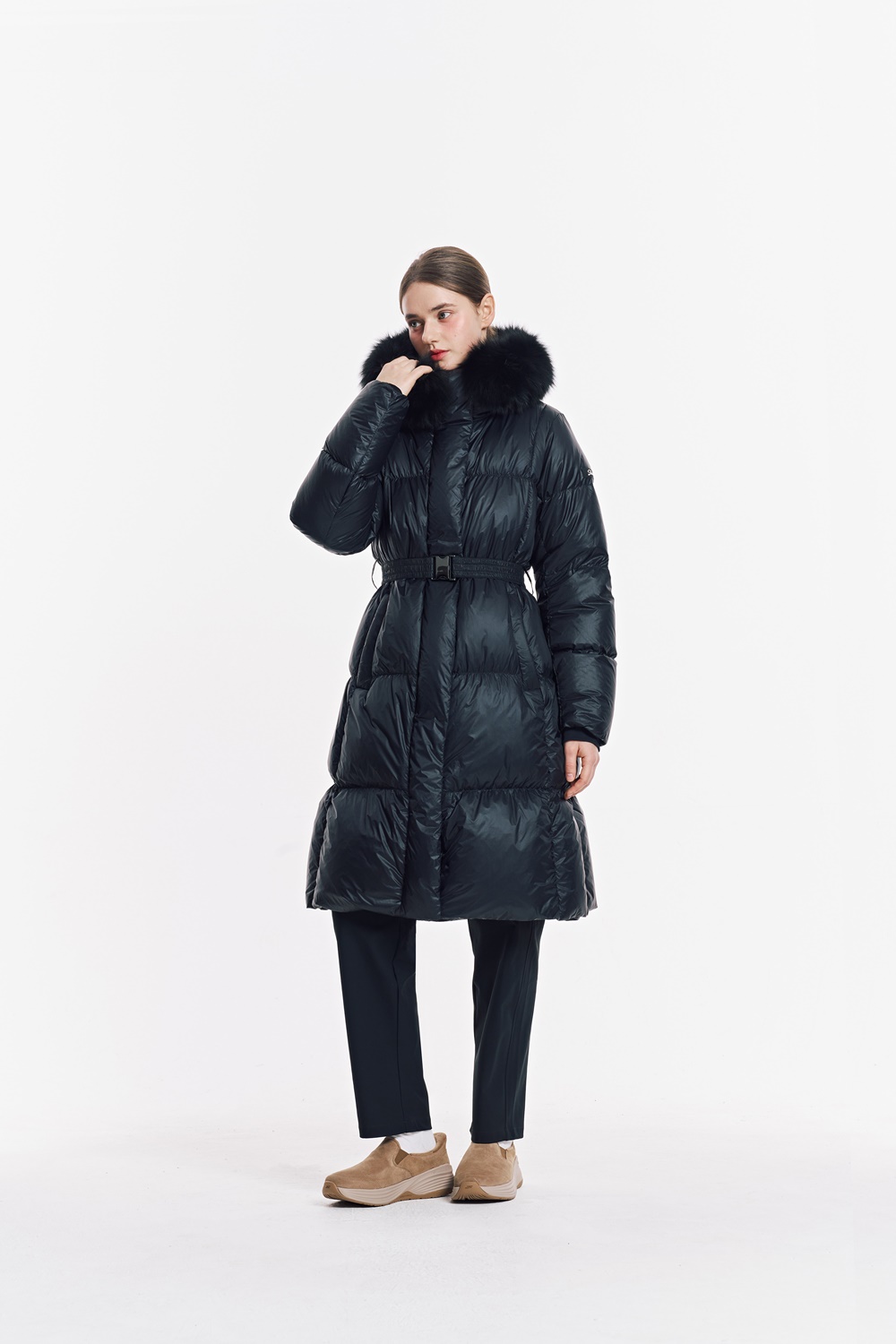 [스케쳐스 어패럴] 여성 롱 다운 자켓