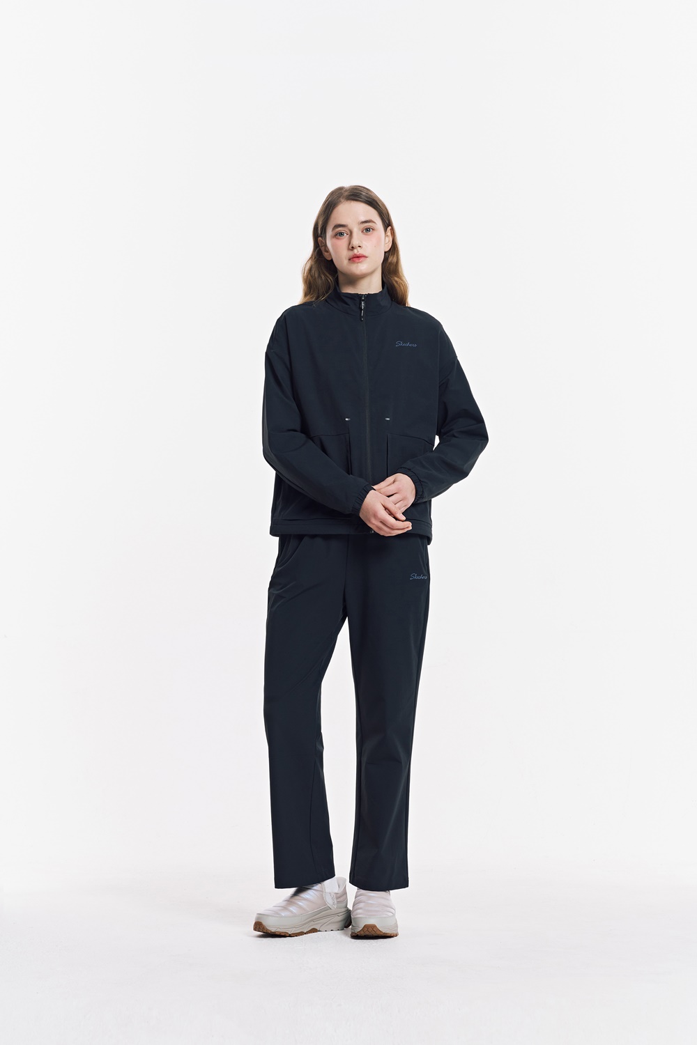 [스케쳐스 어패럴] 여성 나일론 이중직 스트레이트핏 팬츠